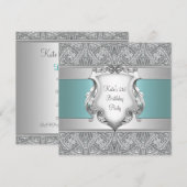 Blauwgroen Blauwe Vrouwen 21ste Verjaardagsfeest Kaart (Voorkant / Achterkant)