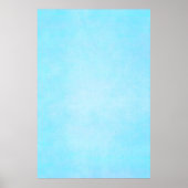Blauwgroen blauwe Waterverf Sjabloon blanco Poster (Voorkant)