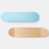 Blauwgroen blauwe Waterverf Sjabloon blanco Skateboard (Horizontaal)
