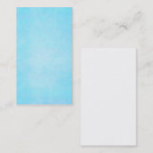 Blauwgroen blauwe Waterverf Sjabloon blanco Visitekaartje (Voorkant / Achterkant)
