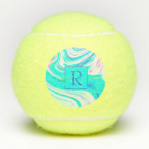 Blauwgroen blauwe witte roze golven Abstracte Mono