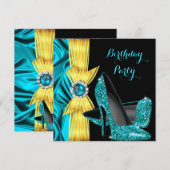 Blauwgroen Blauwe Zijde Zijde van de Dag van de Da Kaart (Voorkant / Achterkant)