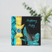 Blauwgroen Blauwe Zijde Zijde van de Dag van de Da Kaart (Staand voorkant)