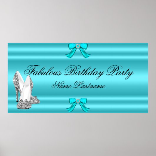 Blauwgroen blauwe zilver op hoge hoogte - zondagst poster (Voorkant)