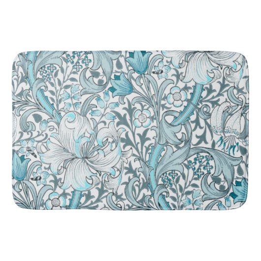 Blauwgroen  bloeding badmat (Voorkant)