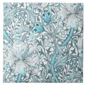 Blauwgroen bloeding tegeltje (Voorkant)