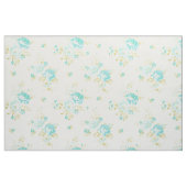  blauwgroen bloempatroon stof (Yard (91,4 cm))