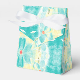 Blauwgroen Bloemrijke Bruiloft Bedankdoosjes