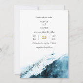 Blauwgroen Blue Antarctic Coast Penguin Ocean Wedd Kaart (Voorkant)