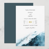 Blauwgroen Blue Antarctic Coast Penguin Ocean Wedd Kaart (Voorkant / Achterkant)