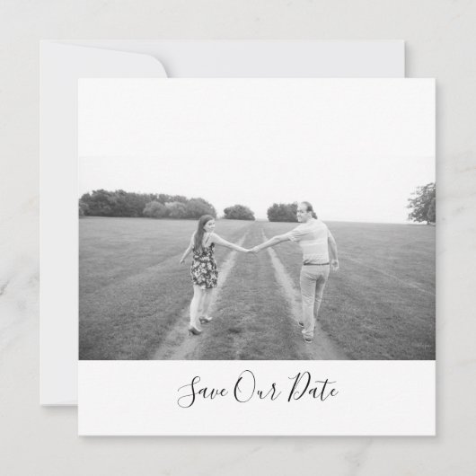 Blauwgroen Blue Bouquet Wedding Suite bewaar de da Kaart (Voorkant)