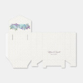 Blauwgroen Blue Bouquet Wedding Suite Reception Pa Bedankdoosjes (Uitgevouwen)