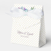 Blauwgroen Blue Bouquet Wedding Suite Reception Pa Bedankdoosjes (Voorkant Zijde)