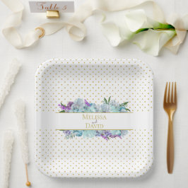 Blauwgroen Blue Bouquet Wedding Suite Reception Pa Papieren Bordje