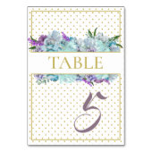 Blauwgroen Blue Bouquet Wedding Suite Shower Kaart (Voorkant)