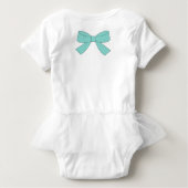 BLAUWGROEN Blue Bow Tutu Shower Party Romper (Achterkant)