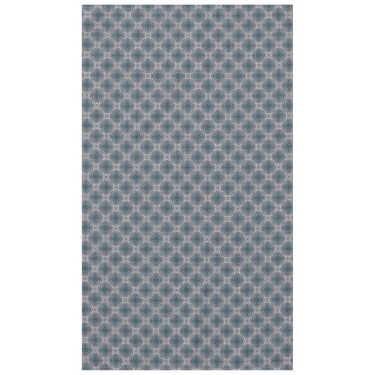 Blauwgroen Blue Diamond Filigree Tafelkleed (Voorkant)