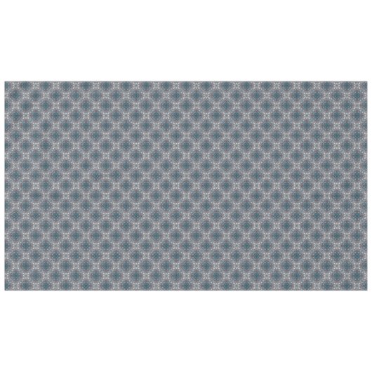 Blauwgroen Blue Diamond Filigree Tafelkleed (Voorkant (Horizontaal))