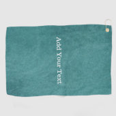 Blauwgroen Blue Digital Fabric Texture van Shirley Golfhanddoek (Horizontaal)