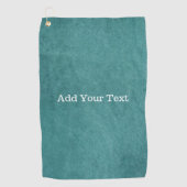 Blauwgroen Blue Digital Fabric Texture van Shirley Golfhanddoek (Voorkant)