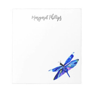 Blauwgroen Blue Dragonfly Persoonlijke handgemaakt Notitieblok