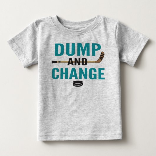 Blauwgroen Blue Dump en Change Hockey Baby (Voorkant)