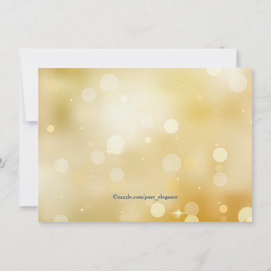 Blauwgroen Blue en Gold Sweet 16 Masquerade Party Kaart (Achterkant)