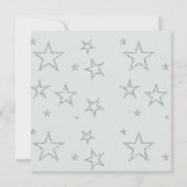 Blauwgroen Blue Gender Reveal Party Kaart (Achterkant)