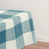 Blauwgroen Blue Gingham / Buffalo Check Tablecloth Tafelkleed (Voorbeeld)