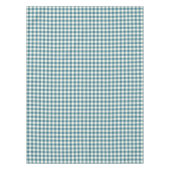Blauwgroen Blue Gingham Cotton Tablecloth Tafelkleed (Voorkant)