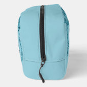 Blauwgroen Blue Glitter Drips op Sky Blue Toiletta Toilettasje (Rechts)