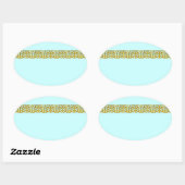 Blauwgroen BLue Gold Wedding Favoriet Label Envelo (Vel)