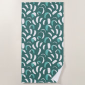 Blauwgroen Blue Kitesurfen Extreme watersporten Strandlaken (Voorkant)