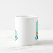 Blauwgroen Blue Retro Quad Roller Schaats, speciaa Koffiemok (Center)