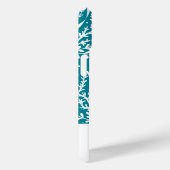 Blauwgroen Blue Seahorses gepersonaliseerd Case-Mate iPhone Case (Achterkant / Rechts)