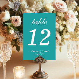 Blauwgroen Blue Simple White Script Calligraphy We Kaart