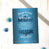 Blauwgroen Blue Snowflake White Logo Kantoor Holid Kaart