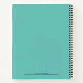 Blauwgroen Blue Specialized Sketchbook Monogram Na Notitieboek (Achterkant)
