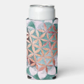 Blauwgroen Blush Roze Pastel Abstract Waterverf Pa Seltzer Blikjeskoeler (Seltzer Voorkant)