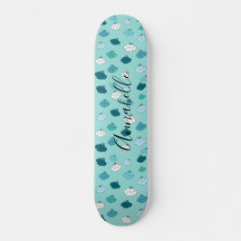 Blauwgroen boeddhisskateboard van Lotus Flower Persoonlijk Skateboard