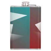 blauwgroen bogungothit heupfles (Achterkant)