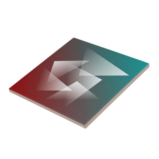 blauwgroen bogungothit tegeltje (Zijkant)