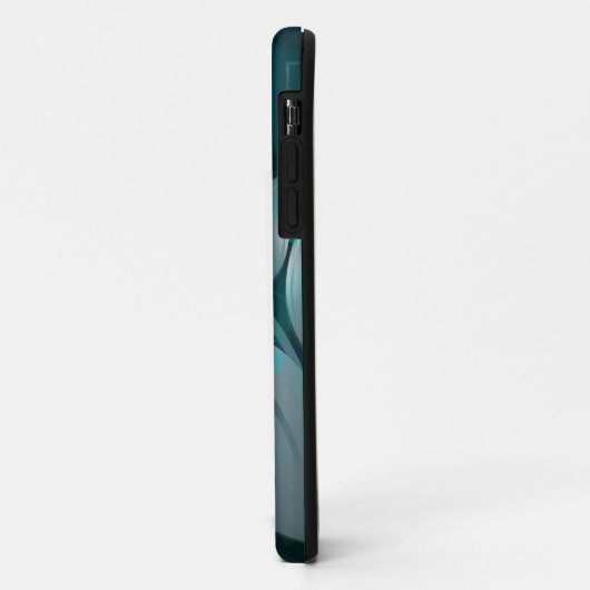 Blauwgroen bokeh bladeren Case-Mate iPhone case (Achterkant/links)