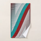 blauwgroen bolvormig bolvormig effect bad handdoek (Handdoek)