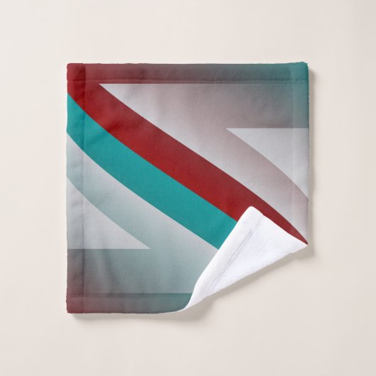 blauwgroen bolvormig bolvormig effect bad handdoek (Wasdoekje)