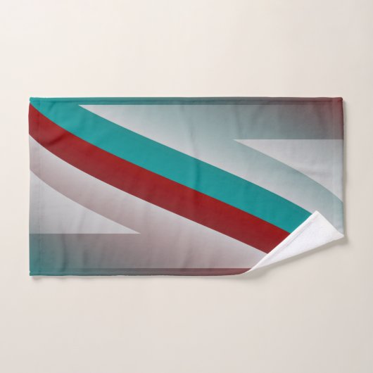 blauwgroen bolvormig bolvormig effect bad handdoek (Handdoek)