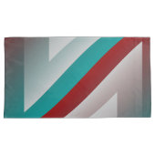 blauwgroen bolvormig bolvormig effect kussensloop (Voorkant-Rechts)