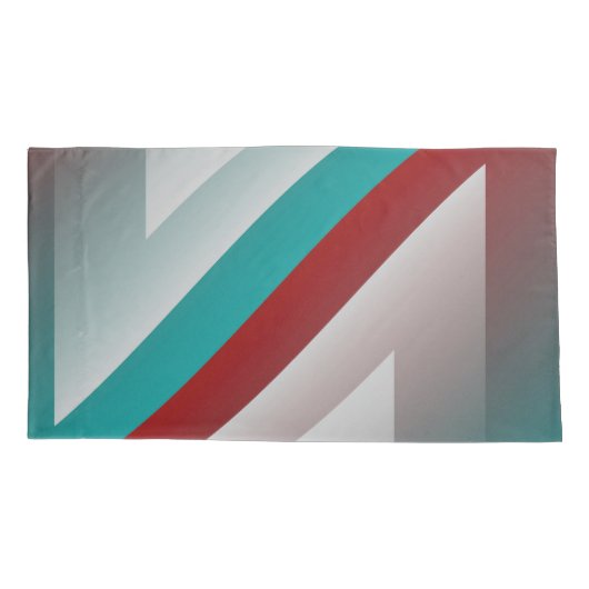 blauwgroen bolvormig bolvormig effect kussensloop (Achterkant-Links)