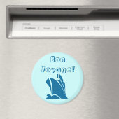 Blauwgroen Bon Voyage Magnet (Insitu (Vaatwasser))
