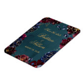 Blauwgroen Bordeaux Sapphire Jewel Tones Save The  Magneet (Linkerzijde)